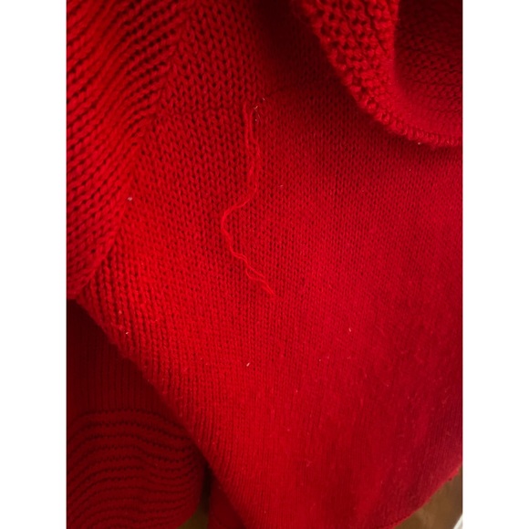 Ashley Stewart Red Cowl Sweater size 14/16 - Picture 5 of 5